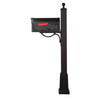 Hummingbird Curbside Mailbox and Springfield Mailbox Post with Base - Special Lite Products