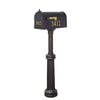Curbside Mailbox with Front and Side Address Numbers and Bradford Mailbox Post - Special Lite Products