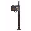 Curbside Mailbox with Front and Side Address Numbers and Ashland Mailbox Post - Special Lite Products