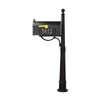 Curbside Mailbox with Front and Side Address Numbers and Ashland Mailbox Post - Special Lite Products