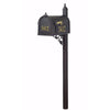 Curbside Mailbox with Front and Side Address Numbers and Albion Mailbox Post - Special Lite Products