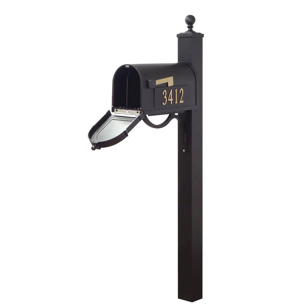 Curbside Mailbox with Front and Side Address Numbers and Springfield Mailbox - Special Lite Products
