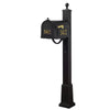 Curbside Mailbox with Front and Side Numbers, and Springfield Mailbox with Base - Special Lite Products