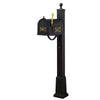 Curbside Mailbox with Front and Side Numbers, and Springfield Mailbox with Base - Special Lite Products
