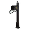 Curbside Mailbox with Front and Side Numbers, and Springfield Mailbox with Base - Special Lite Products