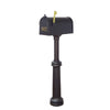 Berkshire Curbside Mailbox with Front Address Numbers and Bradford Mailbox Post - Special Lite Products