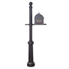 Berkshire Curbside Mailbox with Front Address Numbers and Fresno Mailbox Post - Special Lite Products