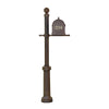 Berkshire Curbside Mailbox with Front Address Numbers and Fresno Mailbox Post - Special Lite Products