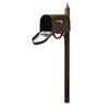Berkshire Curbside Mailbox with Front Address Numbers and Richland Mailbox Post - Special Lite Products