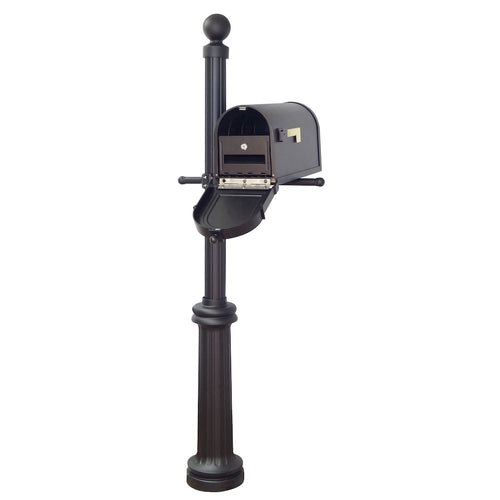 Berkshire Curbside Mailbox with Locking Insert and Fresno Mailbox Post - Special Lite Products