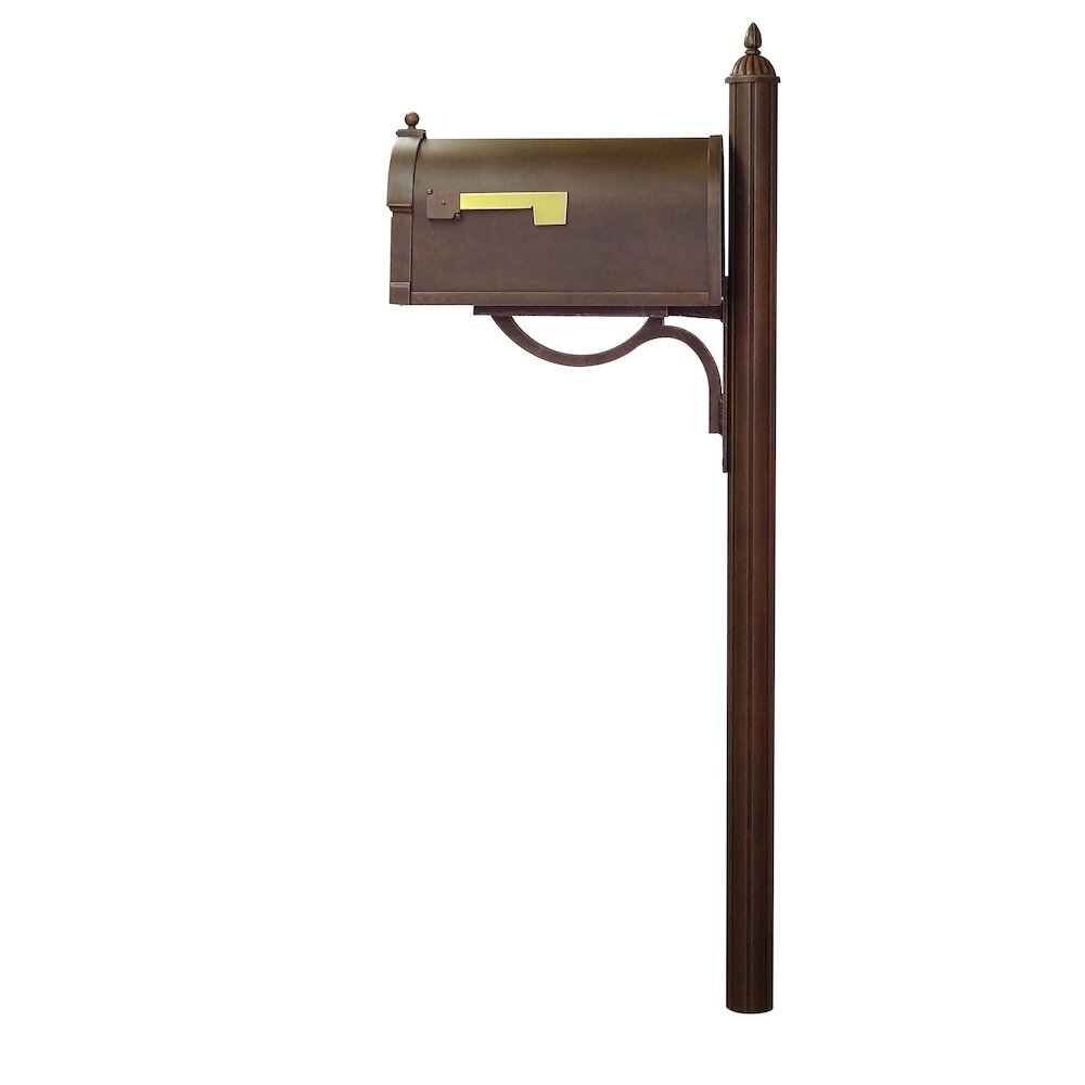 Berkshire Curbside Mailbox with Locking Insert and Richland Mailbox Post - Special Lite Products