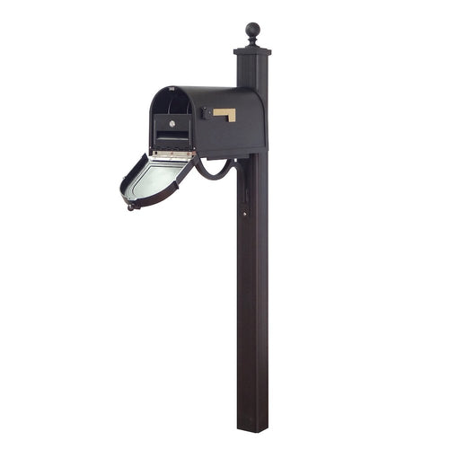 Berkshire Curbside Mailbox with Locking Insert and Springfield Mailbox Post - Special Lite Products