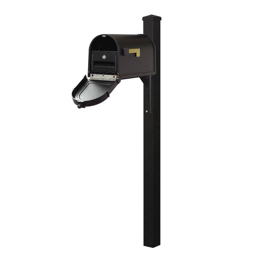 Berkshire Curbside Mailbox with Locking Insert and Wellington Mailbox Post - Special Lite Products