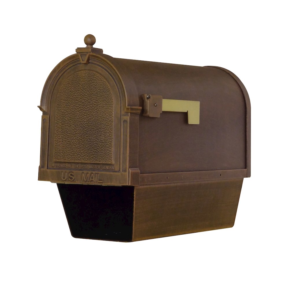 Berkshire Curbside Mailbox with Newspaper Tube and Fresno Mailbox Post - Special Lite Products