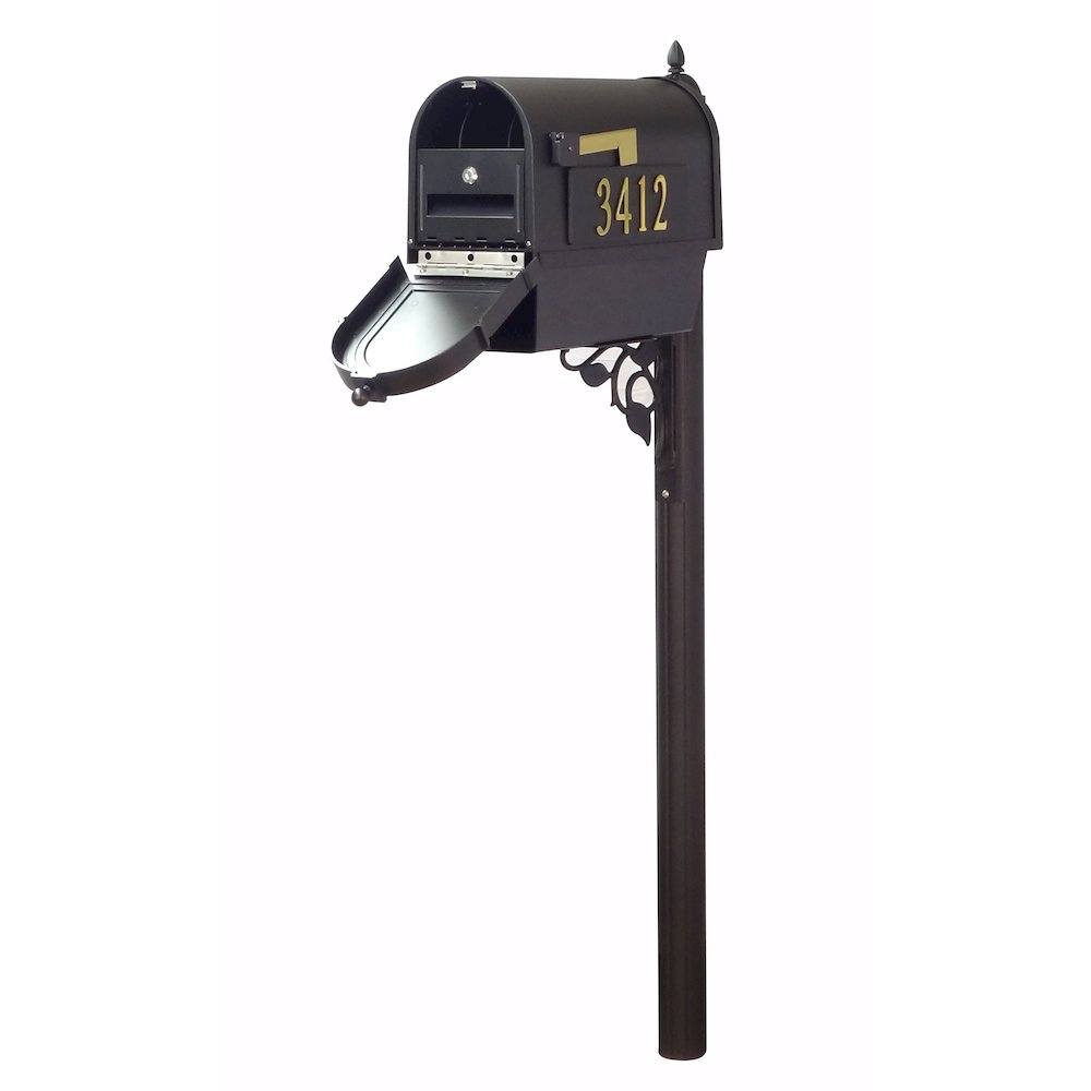 Curbside Mailbox with Front and Side Address Numbers, Newspaper Tube - Special Lite Products
