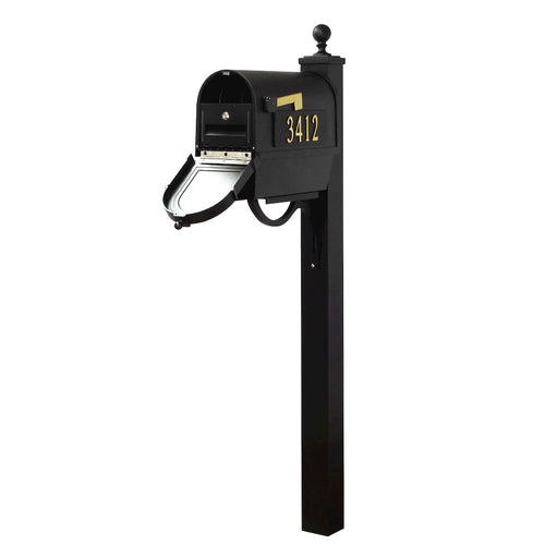 Curbside Mailbox with Front and Side Address Numbers, Newspaper Tube - Special Lite Products