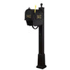 Curbside Mailbox with Front and Side Numbers with Base - Special Lite Products