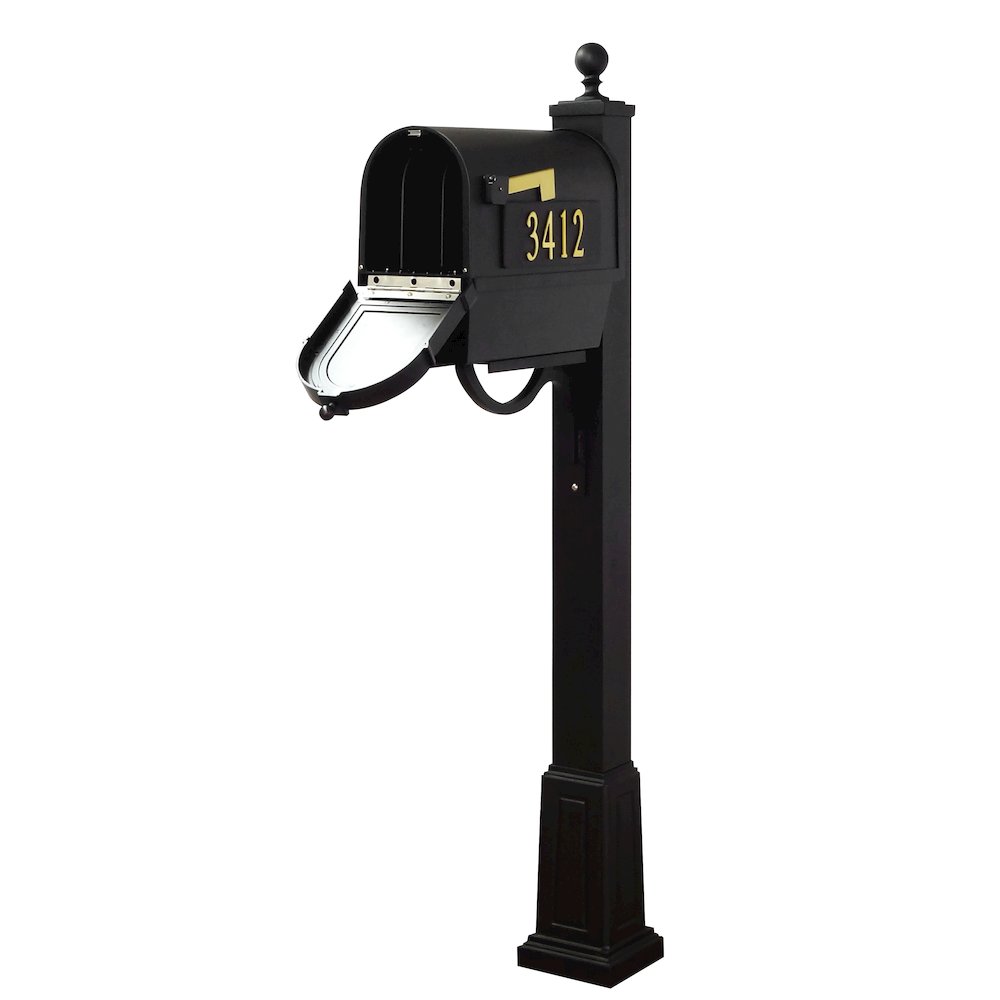 Curbside Mailbox with Front and Side Numbers with Base - Special Lite Products