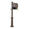 Curbside Mailbox with Newspaper Tube, Front Address Numbers and Fresno Mailbox - Special Lite Products