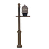 Curbside Mailbox with Newspaper Tube, Front Address Numbers and Fresno Mailbox - Special Lite Products