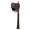 Curbside Mailbox with Front Address Numbers, Newspaper Tube and Ashland Mailbox - Special Lite Products