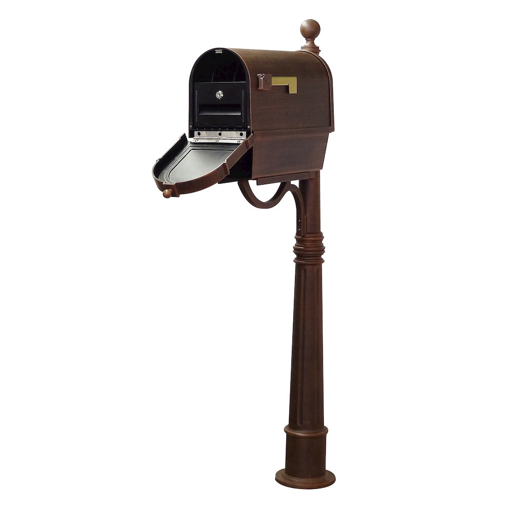 Curbside Mailbox with Front Address Numbers, Newspaper Tube - Special Lite Products