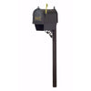 Curbside Mailbox with Front Numbers, Newspaper Tube and Albion Mailbox Post - Special Lite Products