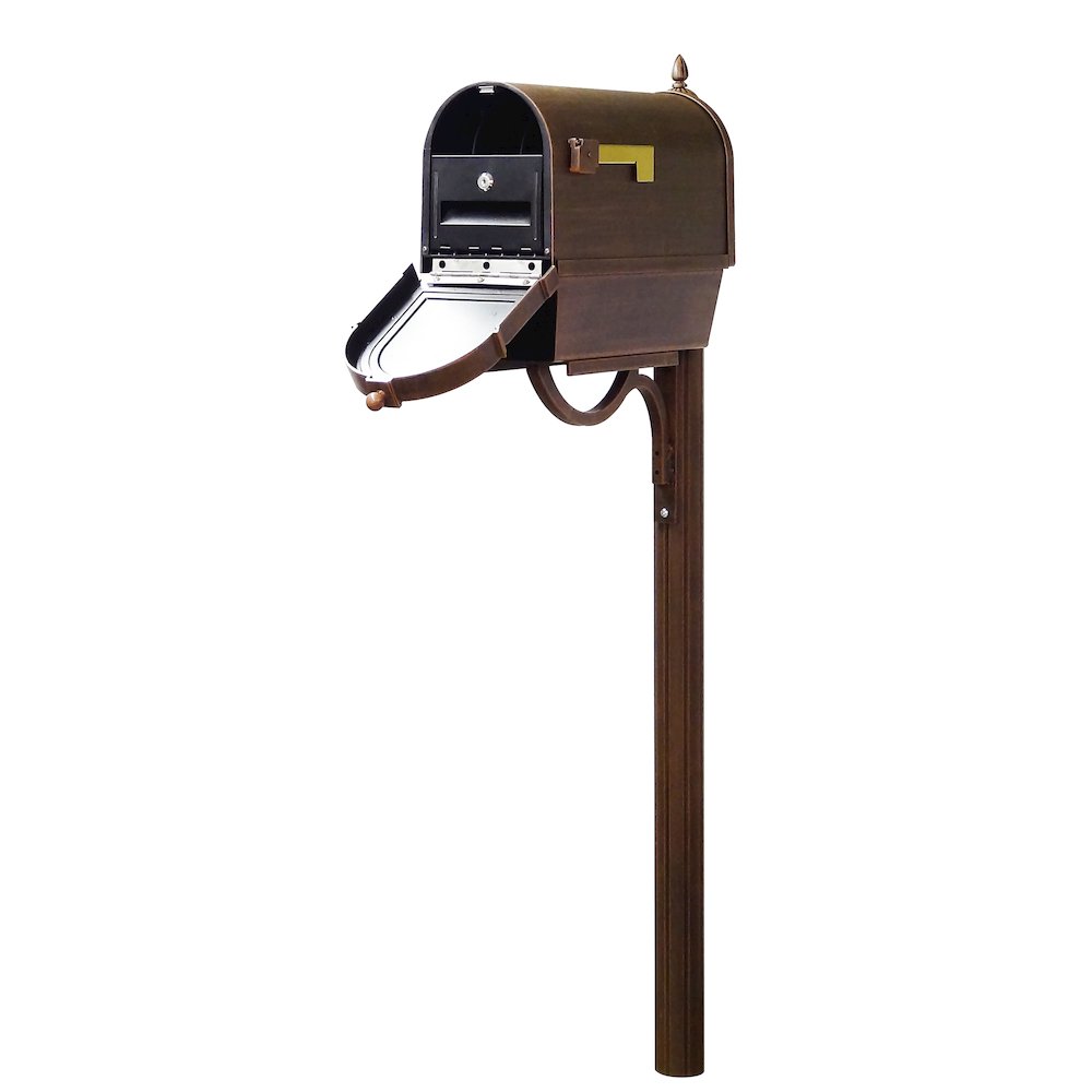 Curbside Mailbox with Newspaper Tube, Front Address Numbers - Special Lite Products