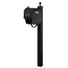 Curbside Mailbox with Front Numbers, Newspaper Tube and Springfield Mailbox Post - Special Lite Products