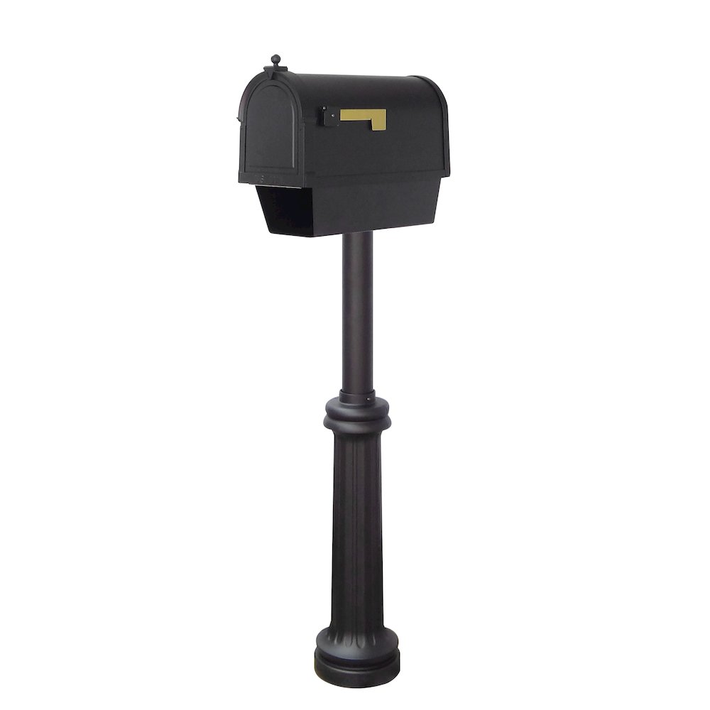 Curbside Mailbox with Newspaper Tube, Locking Insert and Bradford Mailbox Post - Special Lite Products