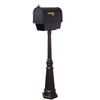 Curbside Mailbox with Newspaper Tube, Locking Insert and Tacoma Mailbox Post - Special Lite Products