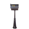 Curbside Mailbox with Newspaper Tube, Locking Insert and Tacoma Mailbox Post - Special Lite Products