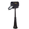 Curbside Mailbox with Newspaper Tube, Locking Insert and Tacoma Mailbox Post - Special Lite Products