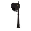 Berkshire Curbside Mailbox with Newspaper Tube and Ashland Mailbox Post - Special Lite Products