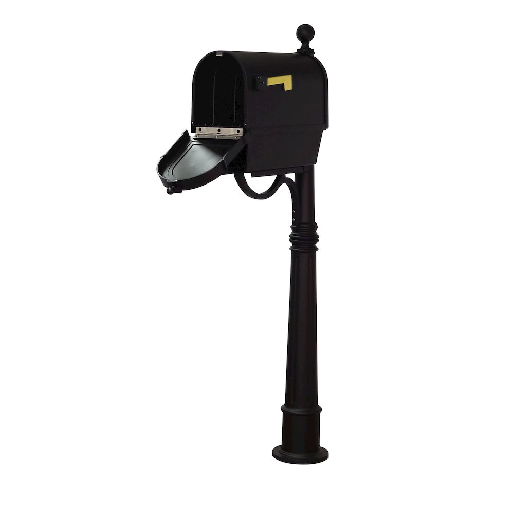Berkshire Curbside Mailbox with Newspaper Tube and Ashland Mailbox Post - Special Lite Products