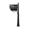 Berkshire Curbside Mailbox with Newspaper Tube and Ashland Mailbox Post - Special Lite Products