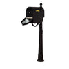 Curbside Mailbox with Newspaper Tube, Locking Insert and Ashland Mailbox Post - Special Lite Products