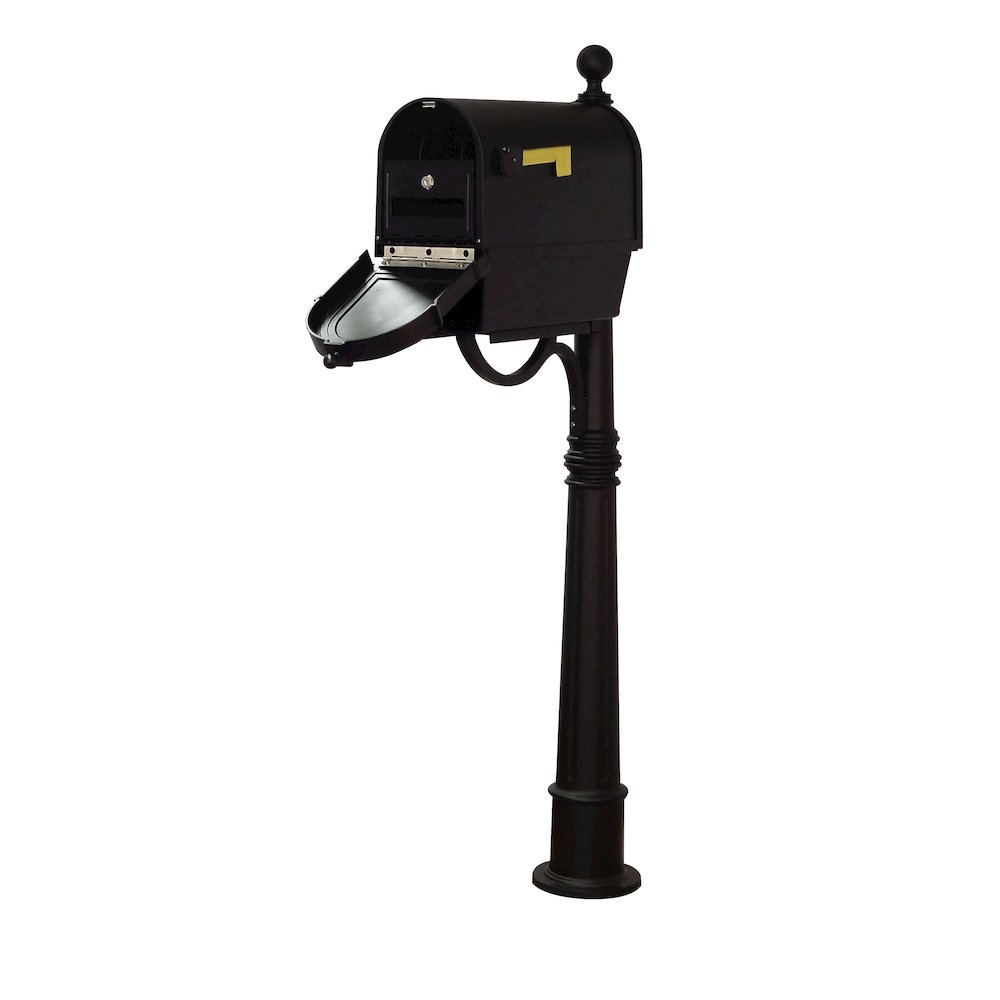 Curbside Mailbox with Newspaper Tube, Locking Insert and Ashland Mailbox Post - Special Lite Products