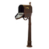 Berkshire Curbside Mailbox with Newspaper Tube and Ashland Mailbox Post - Special Lite Products