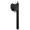 Berkshire Curbside Mailbox with Newspaper Tube and Springfield Mailbox Post - Special Lite Products