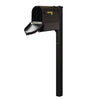 Berkshire Curbside Mailbox with Newspaper Tube and Wellington Mailbox Post - Special Lite Products