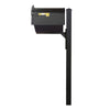Curbside Mailbox with Newspaper Tube, Locking Insert and Wellington Mailbox Post - Special Lite Products
