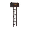 Classic Curbside Mailbox with Monogram Mailbox Post - Special Lite Products