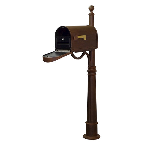 Classic Curbside Mailbox with Locking Insert and Ashland Mailbox Post - Special Lite Products