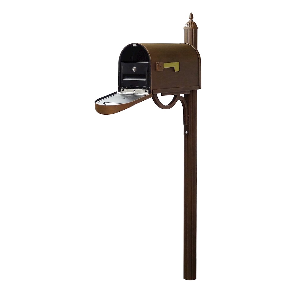 Classic Curbside Mailbox with Locking Insert and Richland Mailbox Post - Special Lite Products