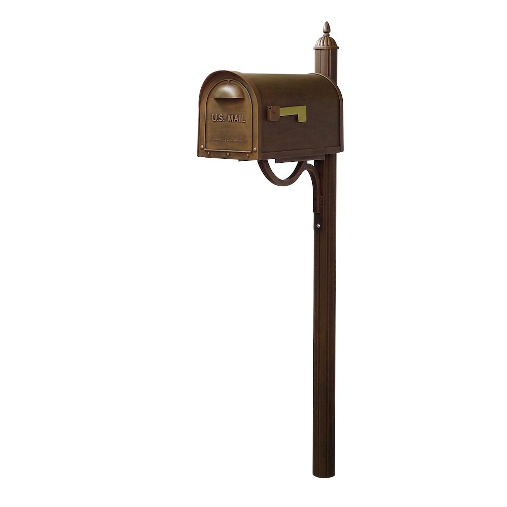 Classic Curbside Mailbox with Locking Insert and Richland Mailbox Post - Special Lite Products