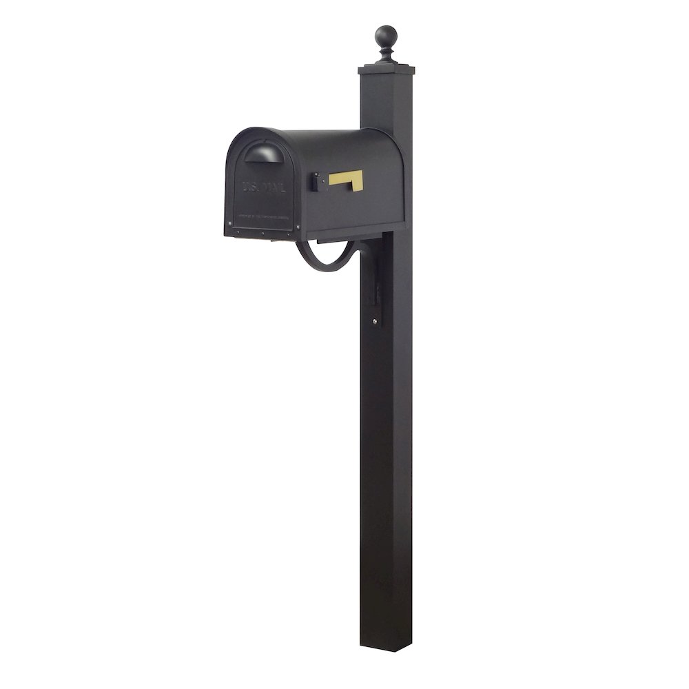 Classic Curbside Mailbox with Locking Insert and Springfield Mailbox Post - Special Lite Products
