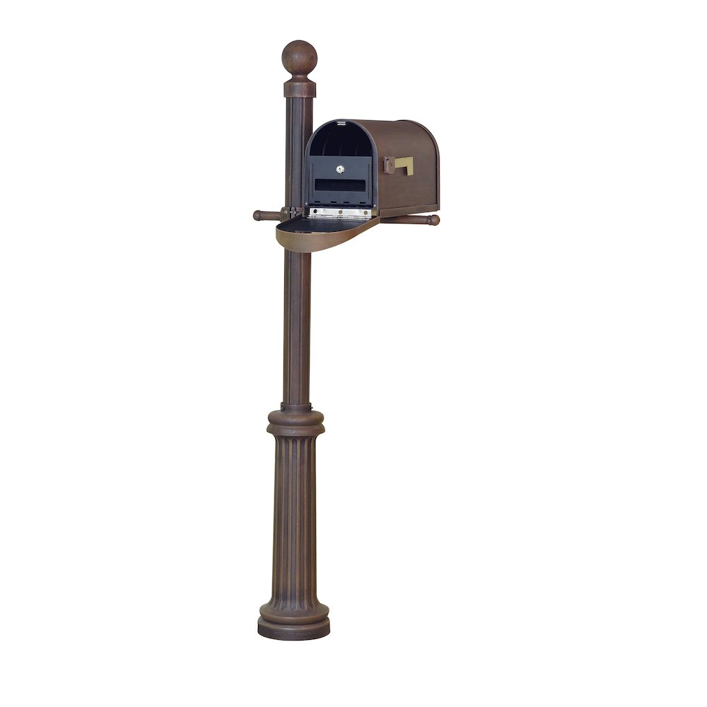 Classic Curbside Mailbox, Locking Insert and Fresno Mailbox Post - Special Lite Products