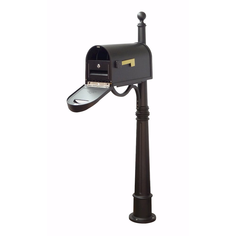 Classic Curbside Mailbox with Locking Insert and Ashland Mailbox Post - Special Lite Products
