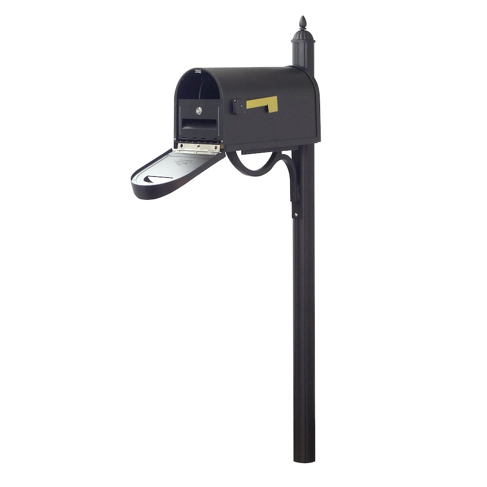 Classic Curbside Mailbox with Locking Insert and Richland Mailbox Post - Special Lite Products
